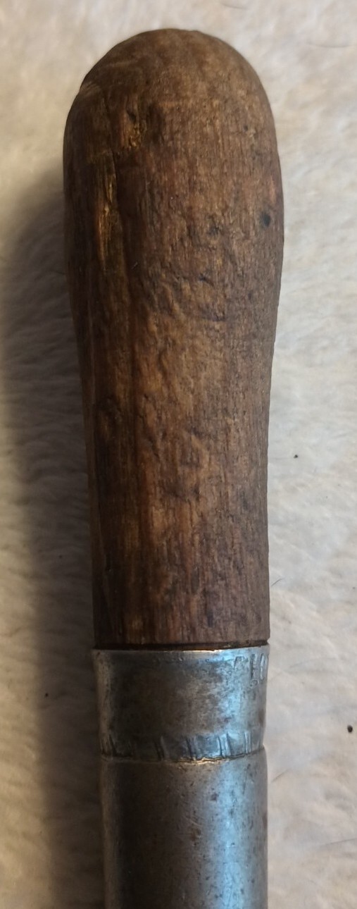 Vintage Wood Handled Scratch Awl Or Tool Ice Pick Metal 7″ LUTZ FILE & TOOL CO.