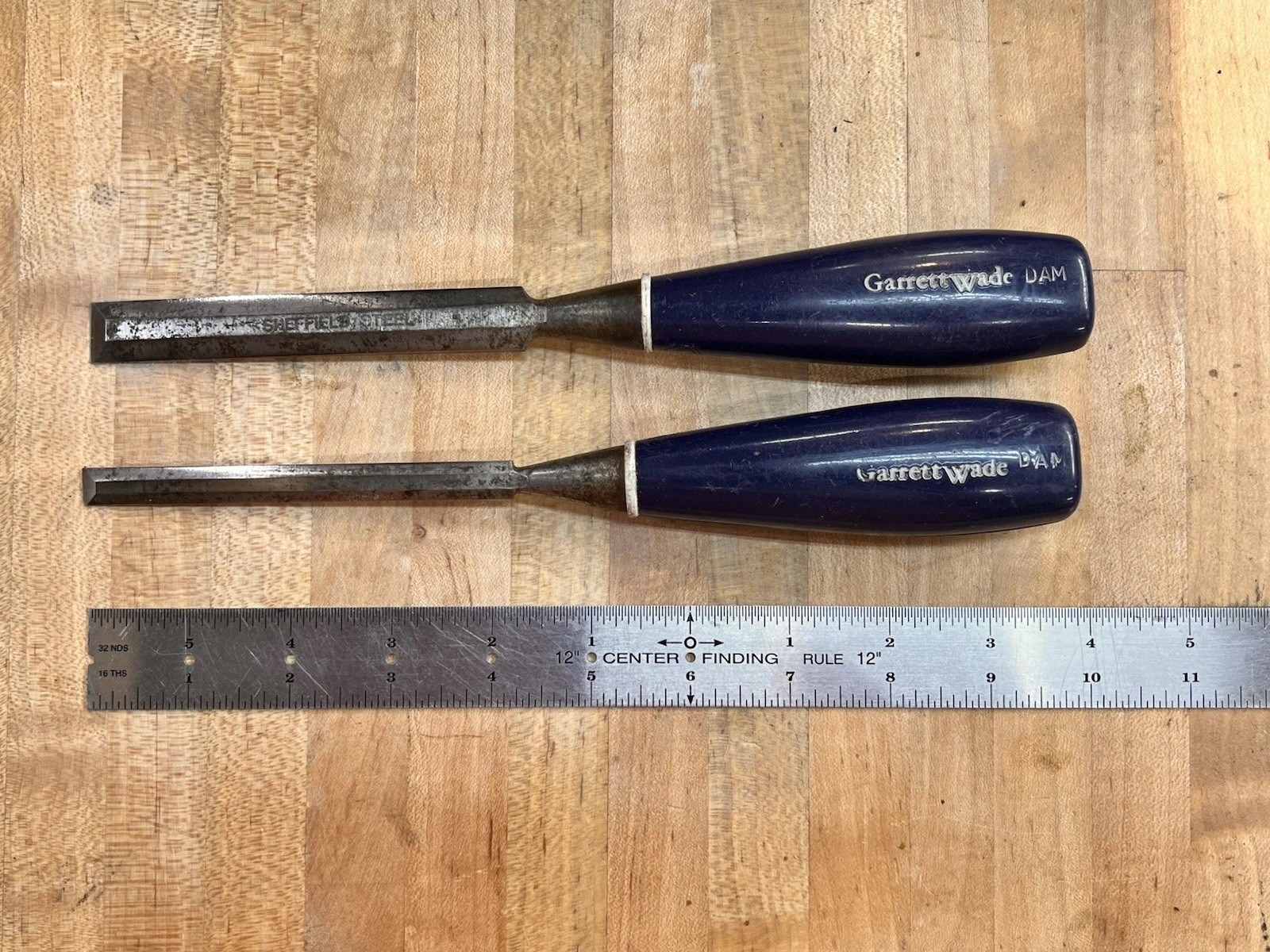 Two Garrett Wade Chisels 3/8” & 5/8” Sharpened ready to Use