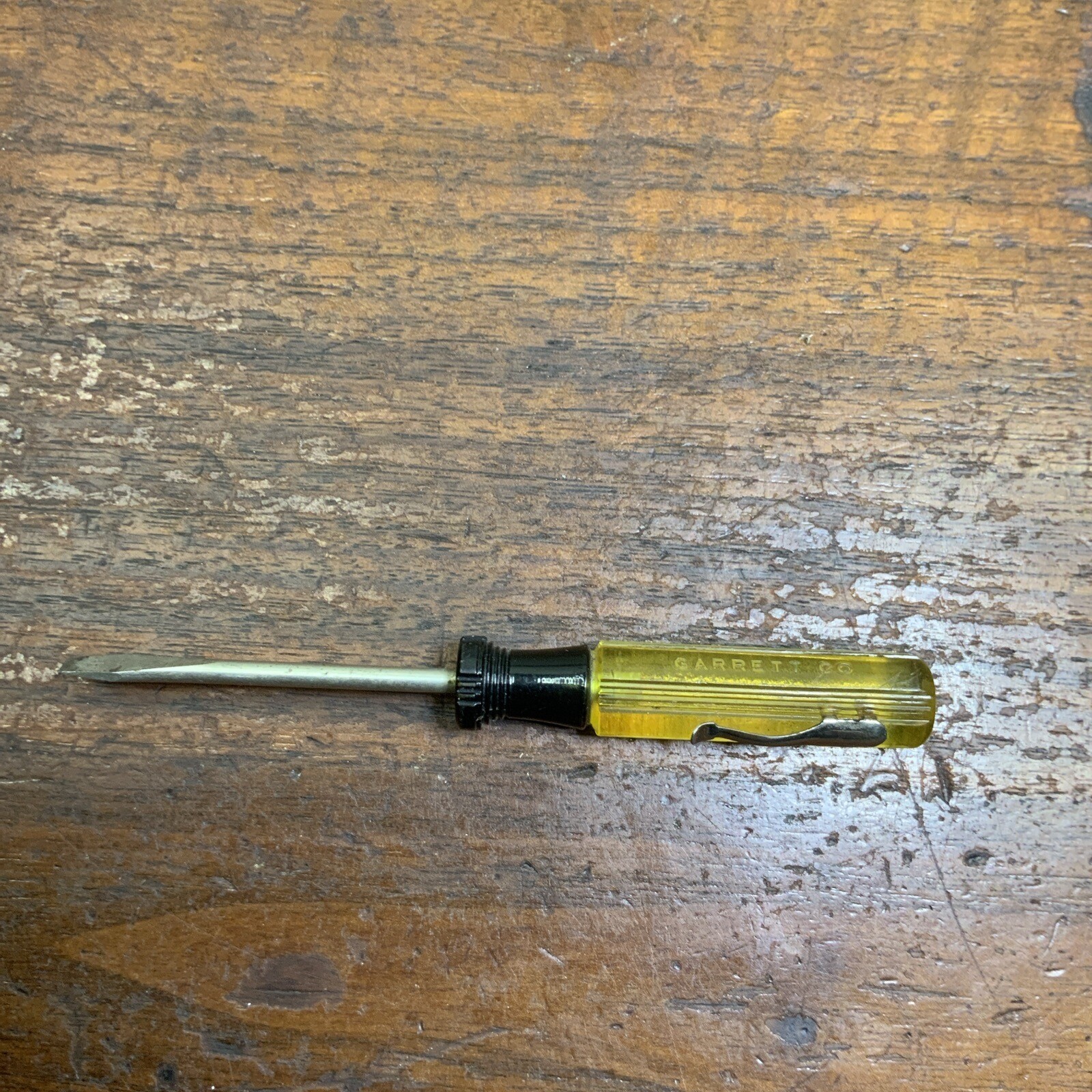 Vintage Garrett Company Advertising Pocket Standard Screwdriver Brodhead.