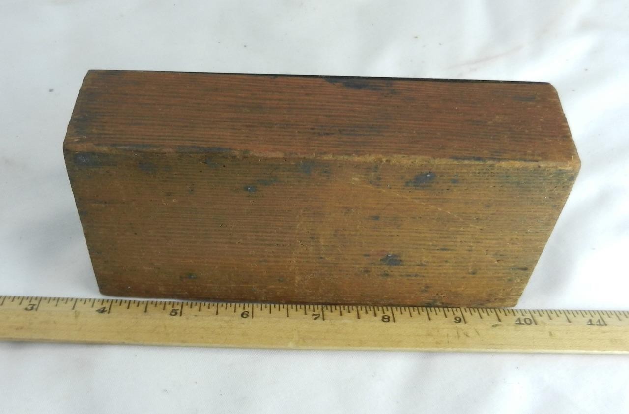 Vintage Tap CLD TPD Drill Block Metal Stand Holder Holds 58 Brass Top Wood Base!