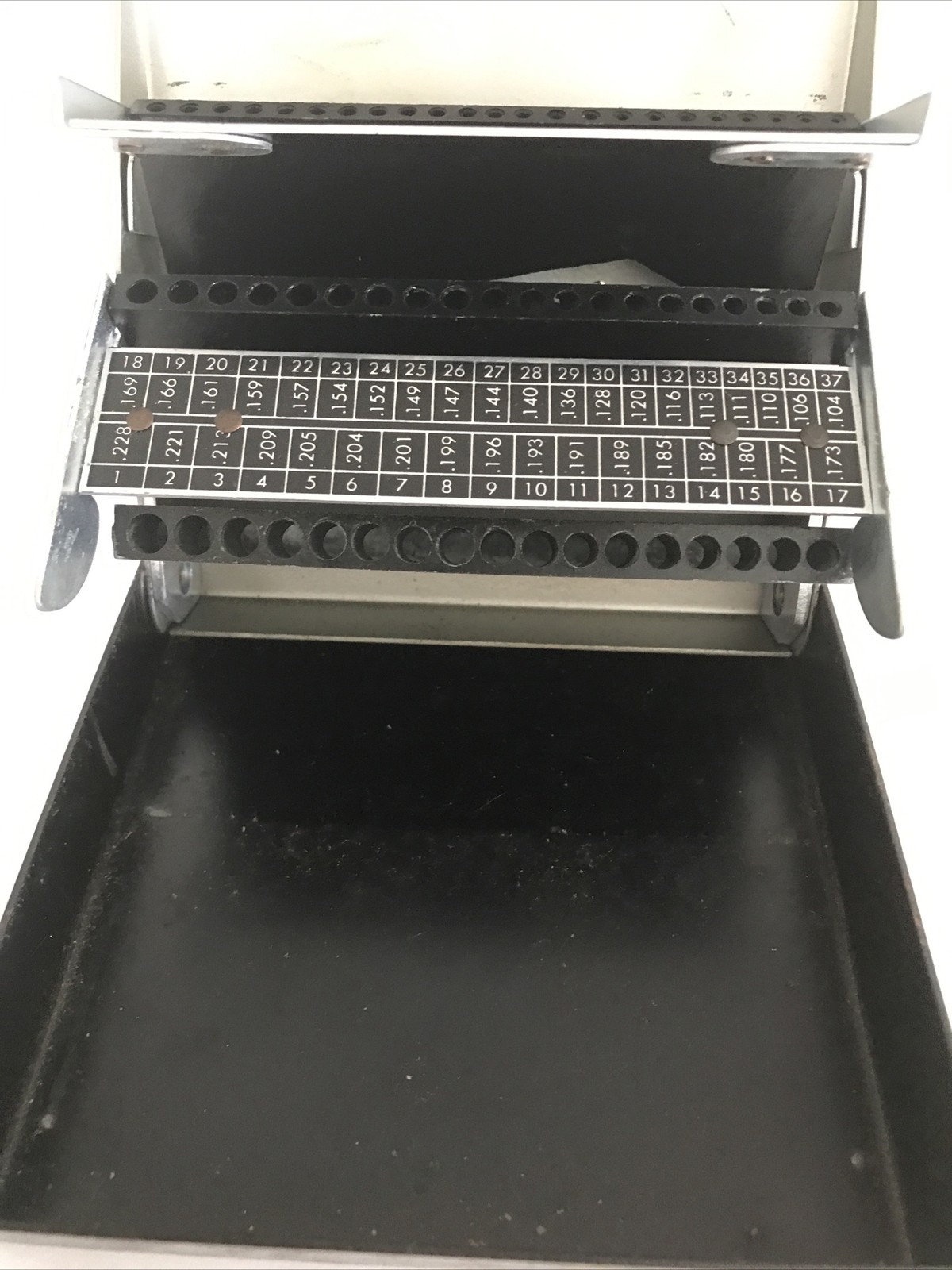 Empty Craftsman Automatic Self-Positioning Drill Index Tool Case for Drills 1-60