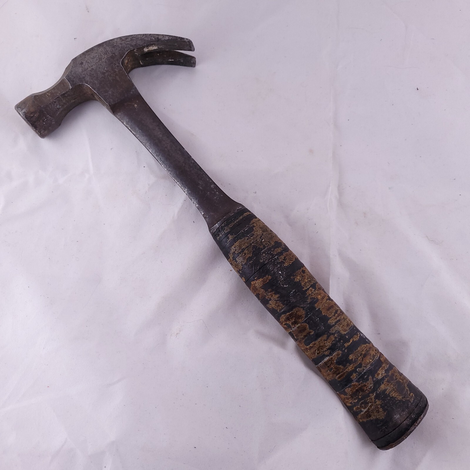Vintage Craftsman Claw Hammer Genuine Stacked Leather Handle See Photos