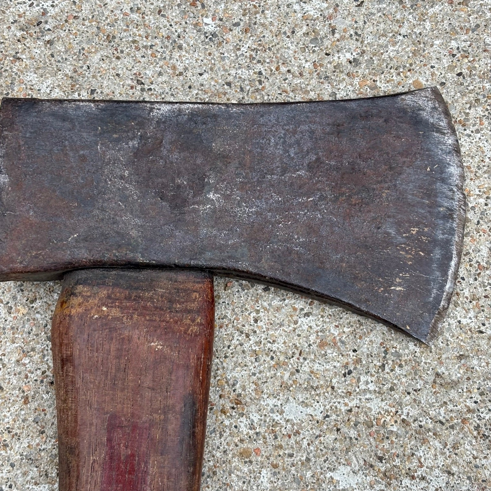 RARE Vintage Drop Forged Hatchet Made in Brazil Hand Axe w Original Handle 13.5”