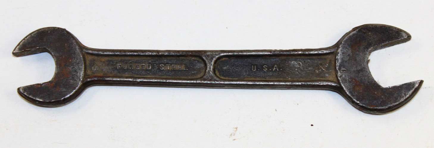 Lakeside 16mm-19mm 5/8″x3/4″ Double Open End Wrench Forged Steel USA Vintage