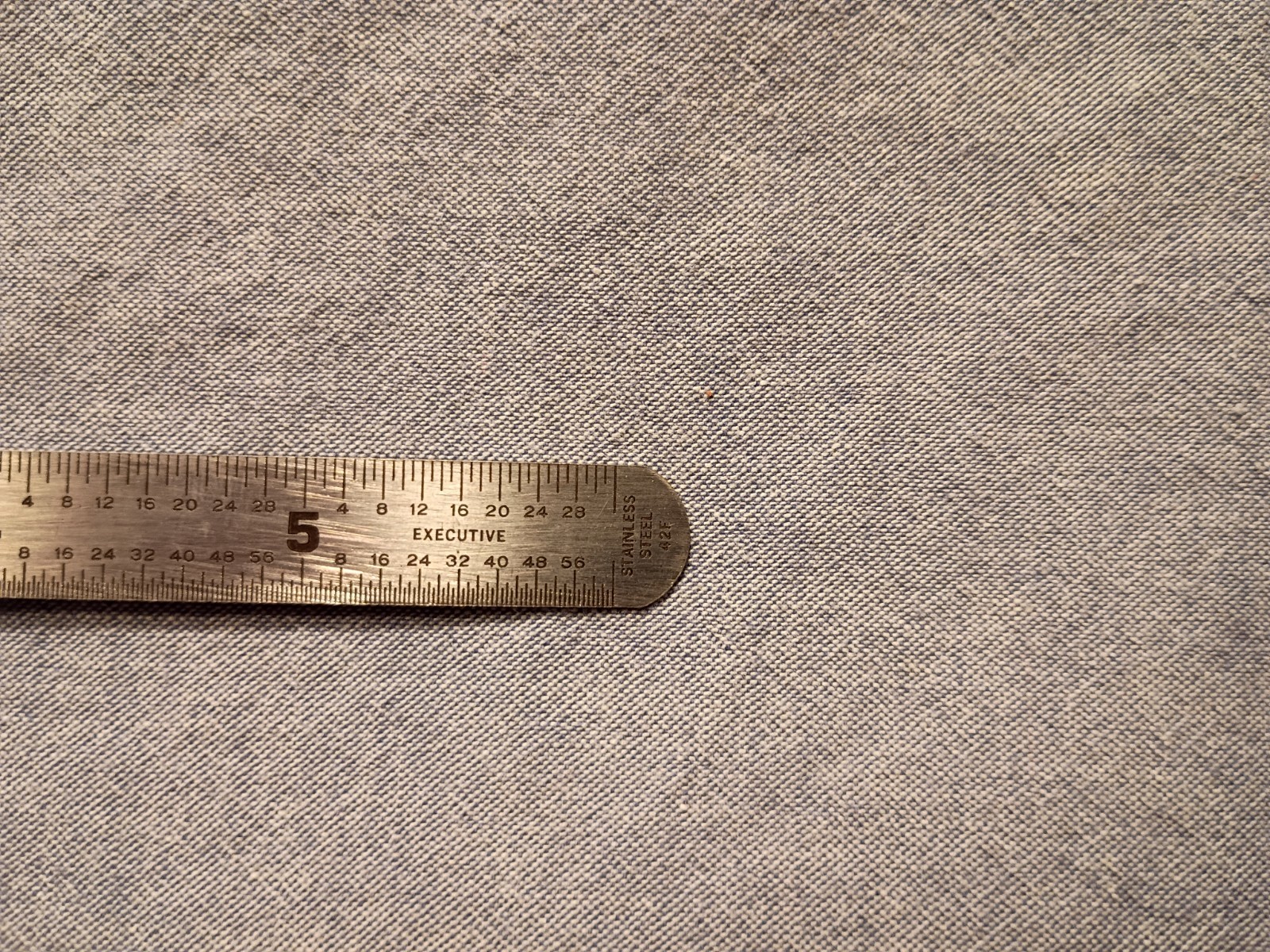 Vintage EXECUTIVE 6″ Stainless Steel 42F Pocket Ruler & Depth Gauge w/Clip -used
