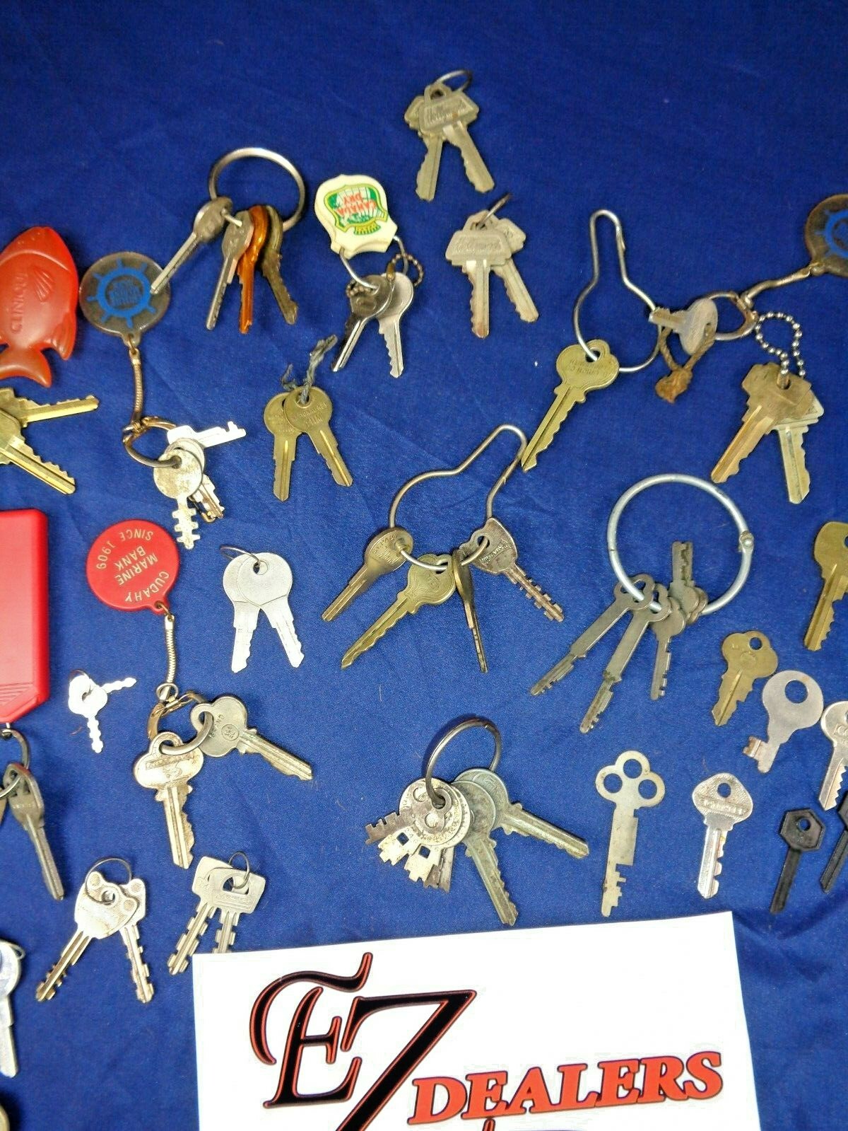 Vintage Key Lot Car House Padlock Skeleton Hotel Motel Door Car, 2.5lbs