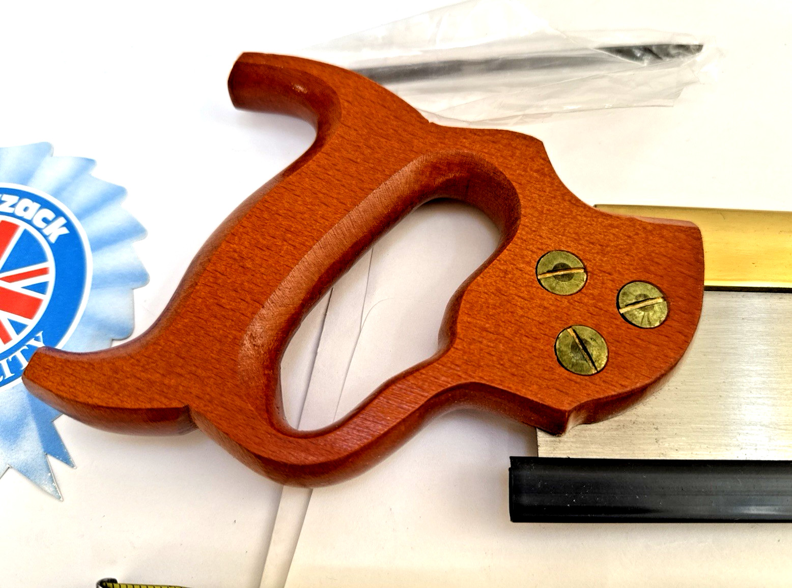 NOS NEW Back saw by W. Tyzack & Turner, No. 120, Woodcraft 50th Anniv.