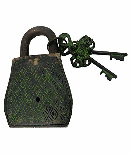 Brass Owl Lock Vintage Look with 2 Key and Decorative Use Gifting Lock Product