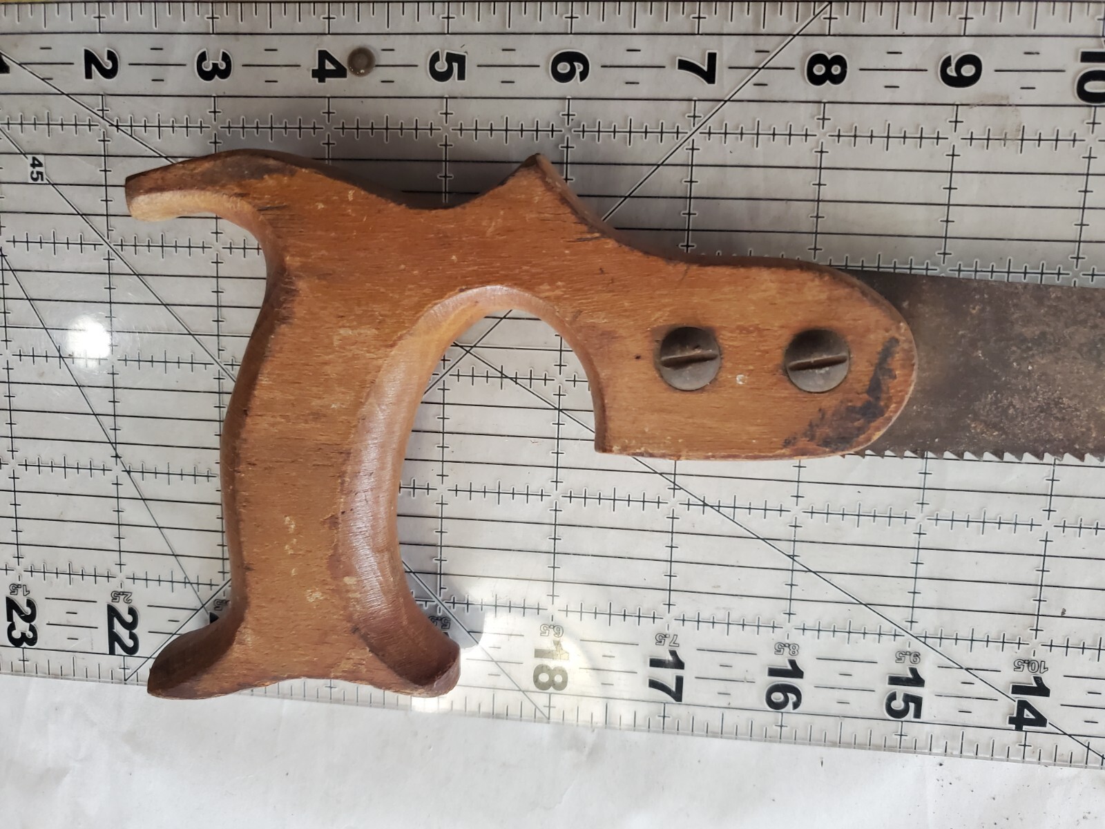 Vintage Jab Saw Wooden Handle Art Deco Tool