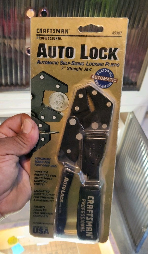 Craftsman Professional Auto Locking Pliers 7″ Straight USA NIP – Part # 45307