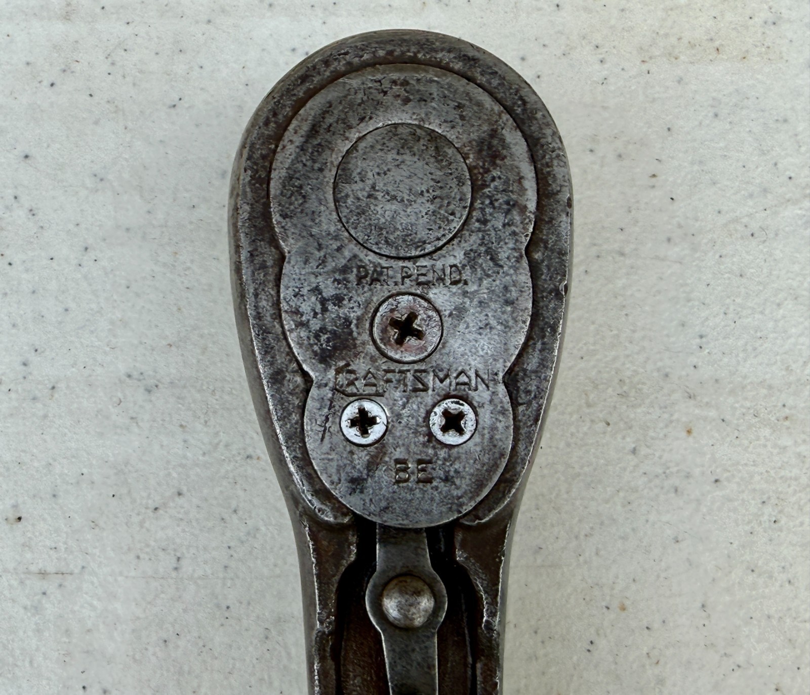 Vintage Craftsman USA BE Ratchet 1/2 Drive 1930’s or 40’s Made In USA Forged