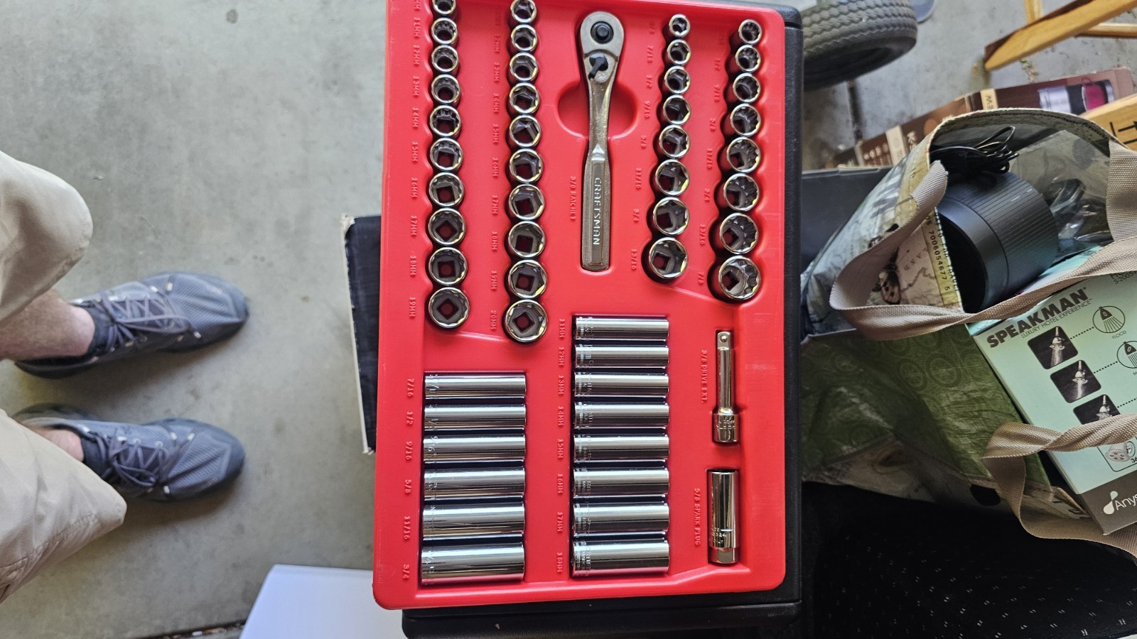 MINT Sears Craftsman USA Nos 190pc 3 Drawer Mechanics Tool Set 33190 Socket Wren