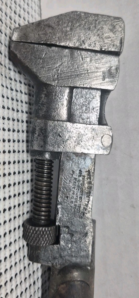 Antique H.D Smith & Co. Perfect Handle 8.5″ Monkey Wrench Pat 2/26/1901- Working