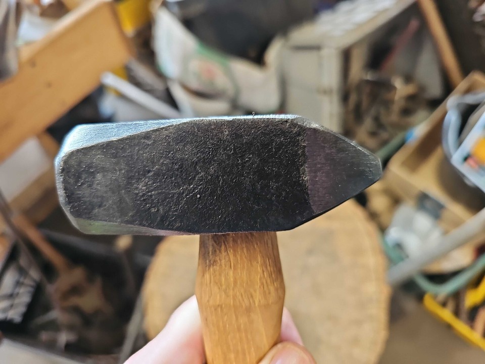 Blacksmith turning hammer great shape 2.5lb 14″ wooden handle
