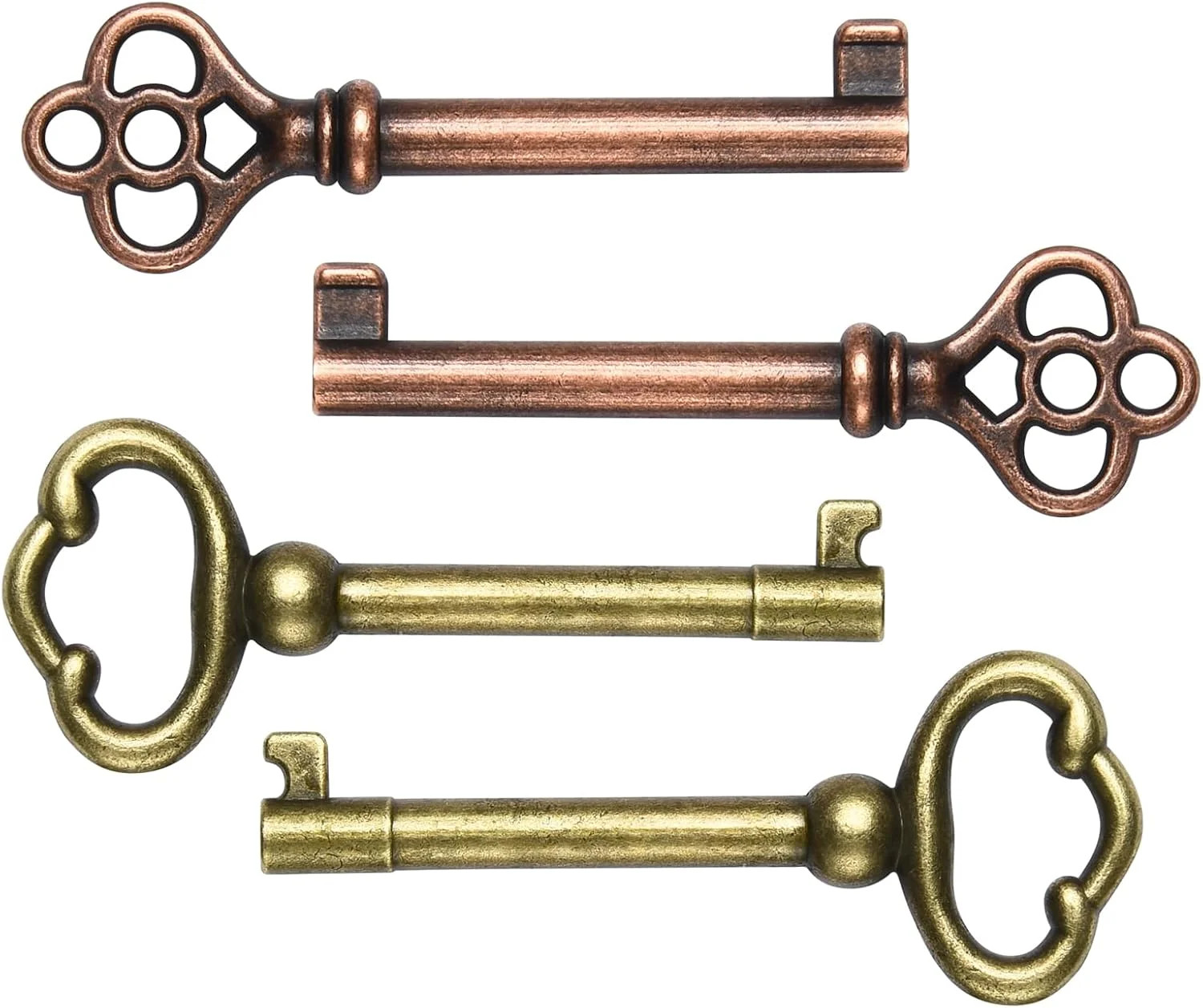 Universal Antique Brass Skeleton Keys – Ideal for Restoring Vintage Furniture