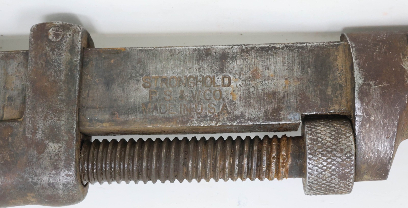 c. 1900 – 1920 Antique P.S.&W. Stronghold Monkey Wrench 18″ L. VG Working Cond.