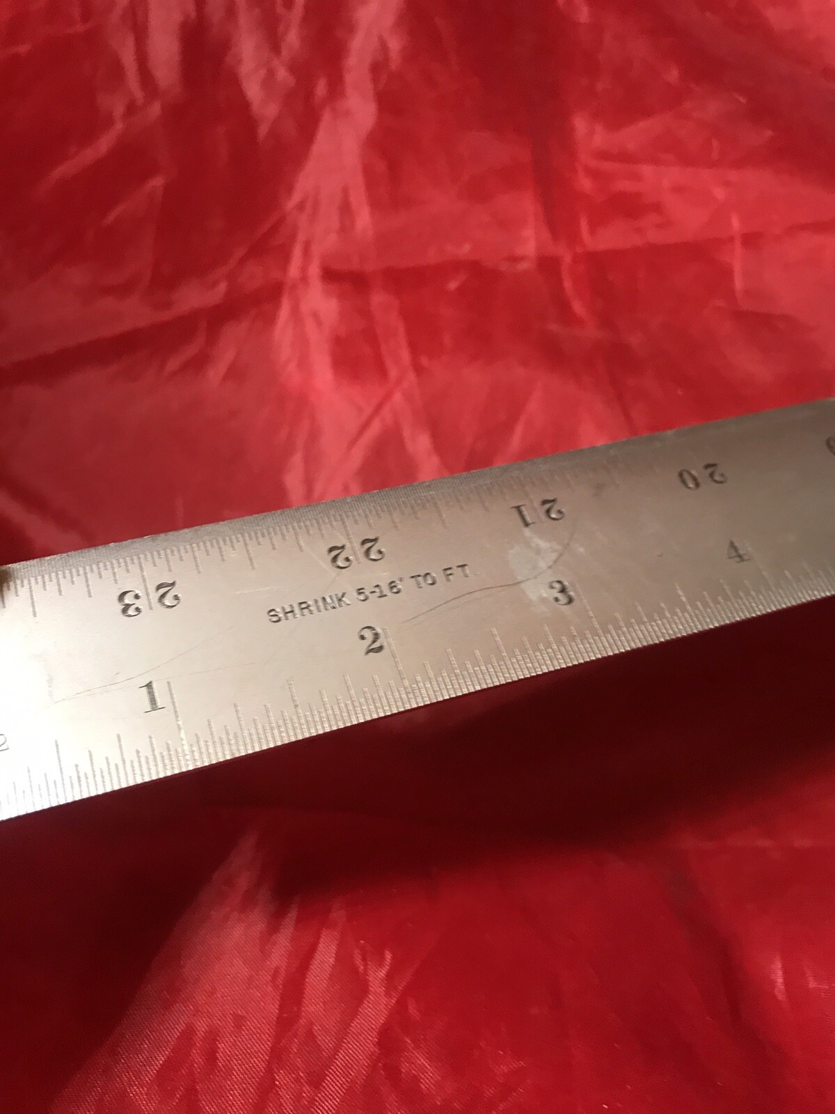 Starrett No C368 No 4 Grad Tempered Shrink 5-16” To Ft 24” Shrink Ruler
