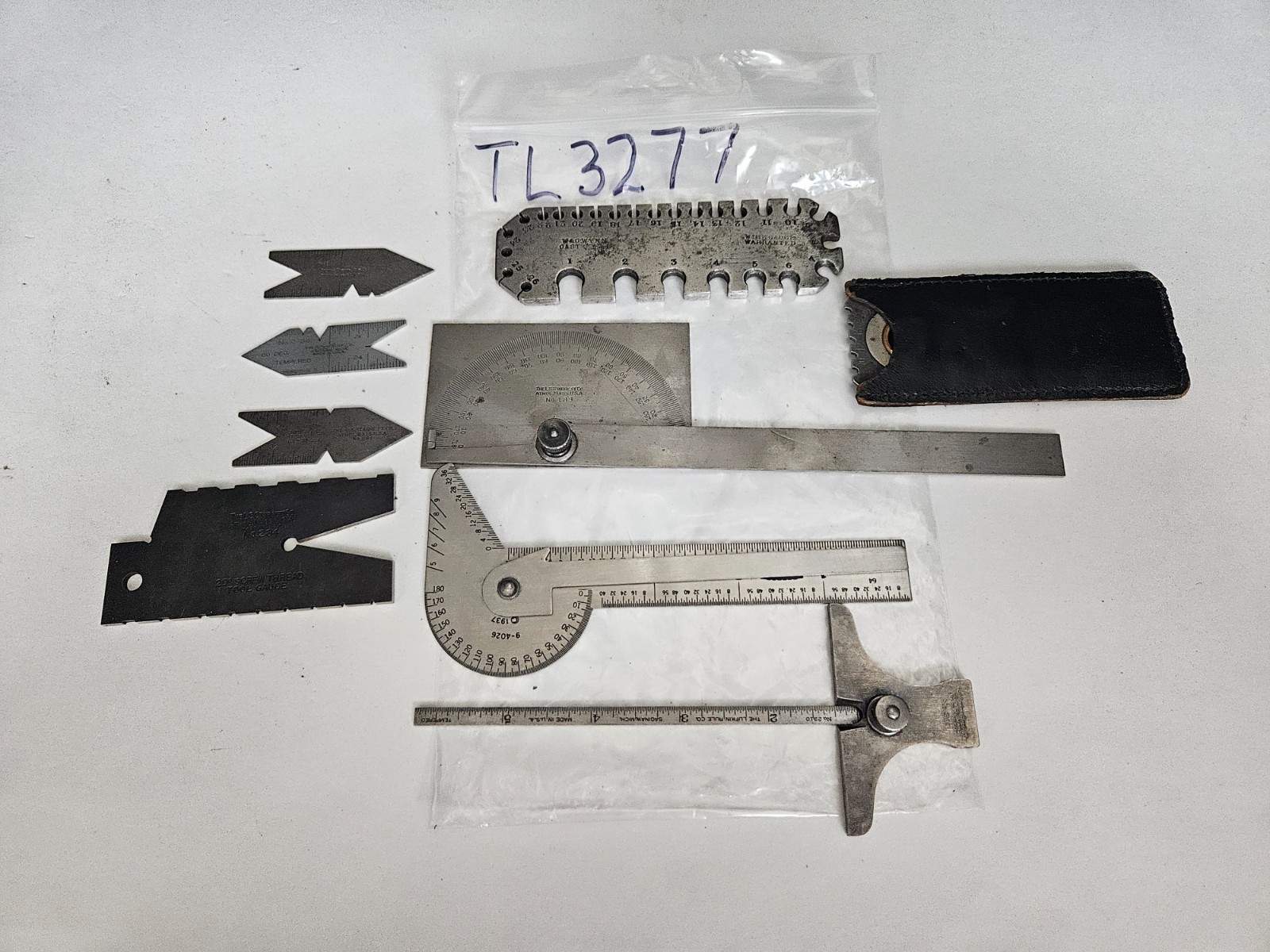 9 PC STARRETT, LUFKIN, CRAFTSMAN, BROWN & SHARPE VARIOUS TOOLMAKER GAGES(TL3277)