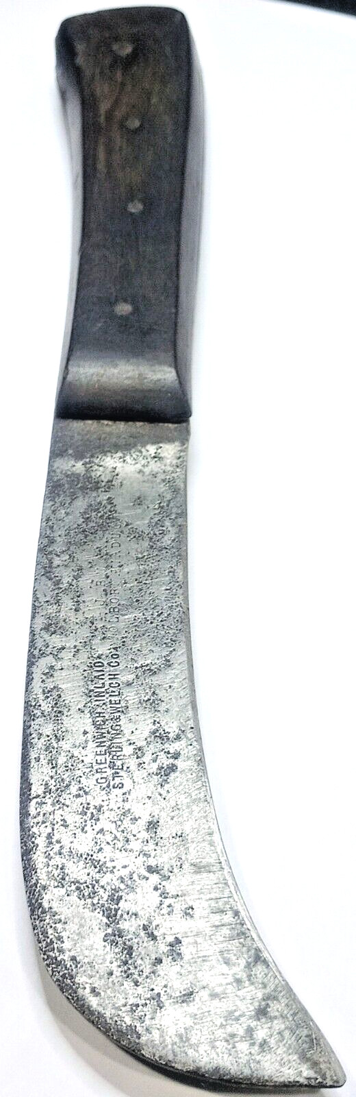 J Buck Holborn Viaduct Greenwich Inlaid Sterling & Welch Co Billhook Knife 1800s