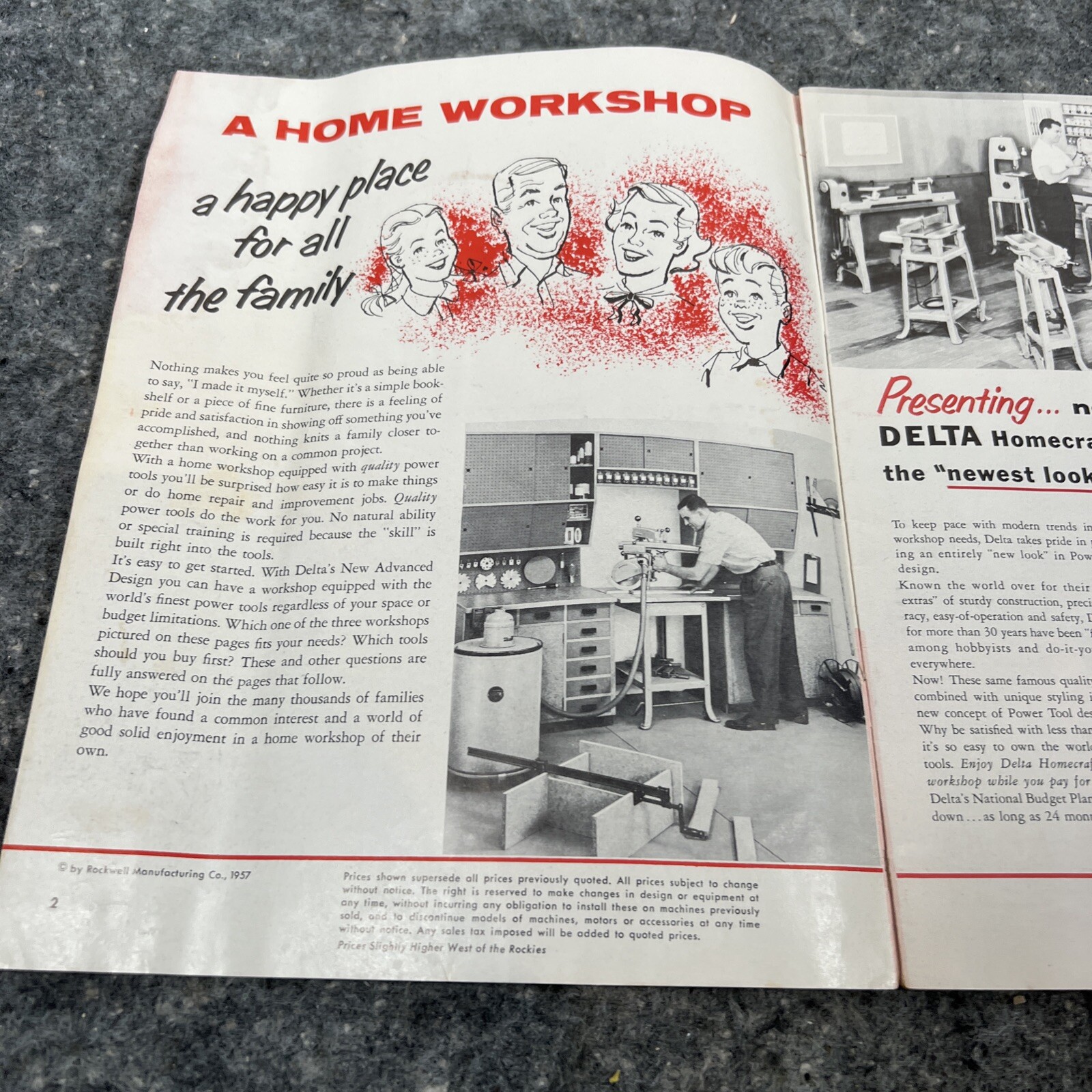 Delta Rockwell Catalog Homecraft Power Tools 35 Pgs Vintage 1957