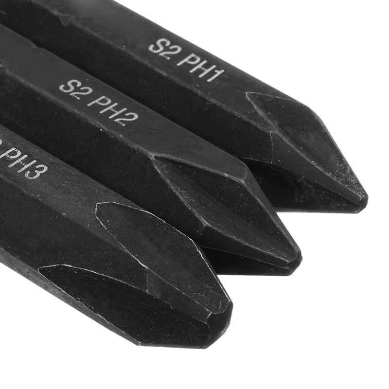 8mm Replaceable Screw Impact Bit S2 Alloy Steel Material High Hardness