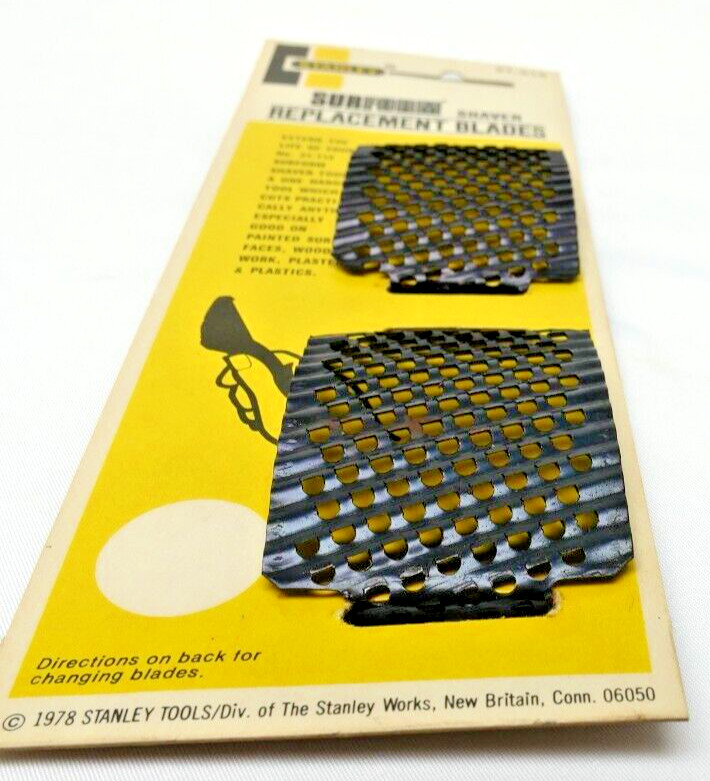 VTG ’78 Stanley SURFORM Shaver Replc. Blades 2pk #21-515 For Shaver No.21-115
