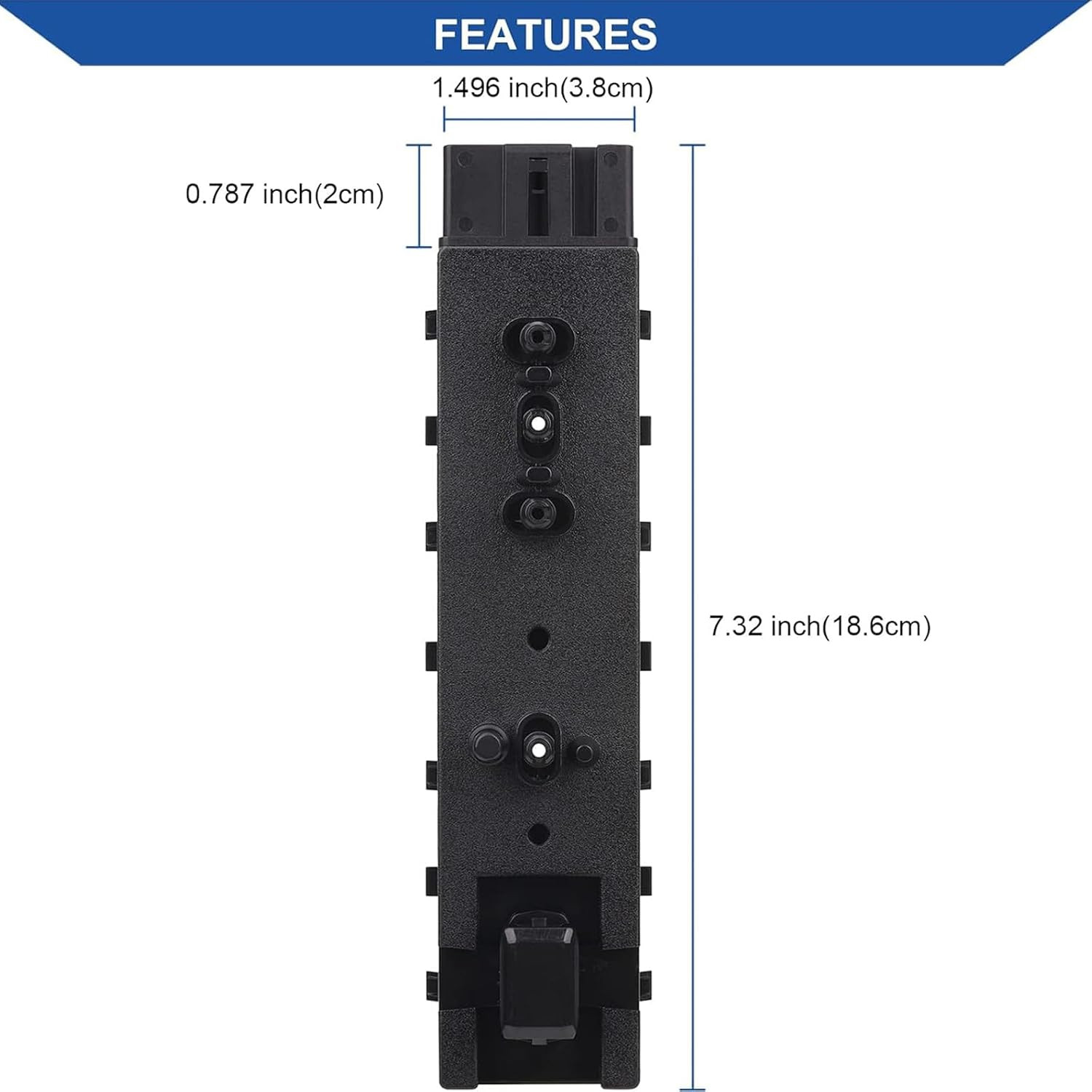 Obaee Front Left Driver Side Power Seat Switch Compatible with Ford Explorer Exp