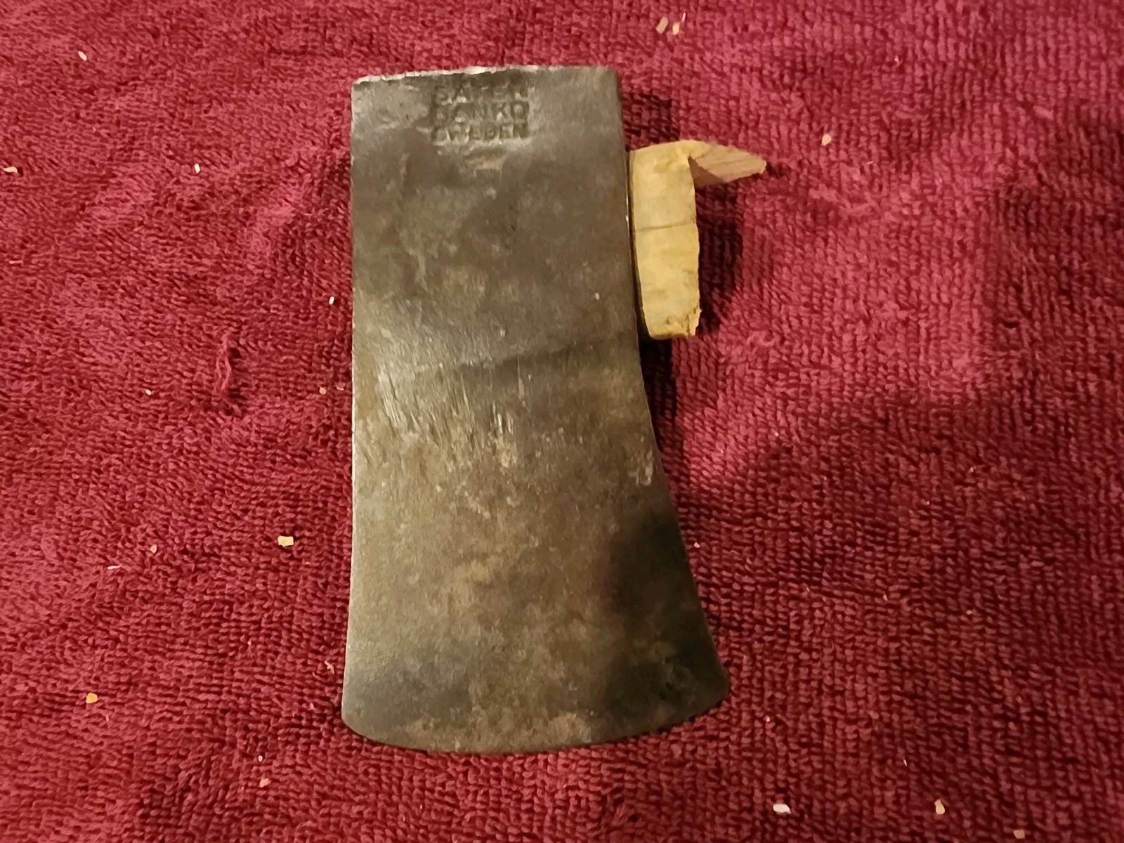 Vintage Sater Banko Axe Head 1 lb 5.1 oz as shown, Sweden