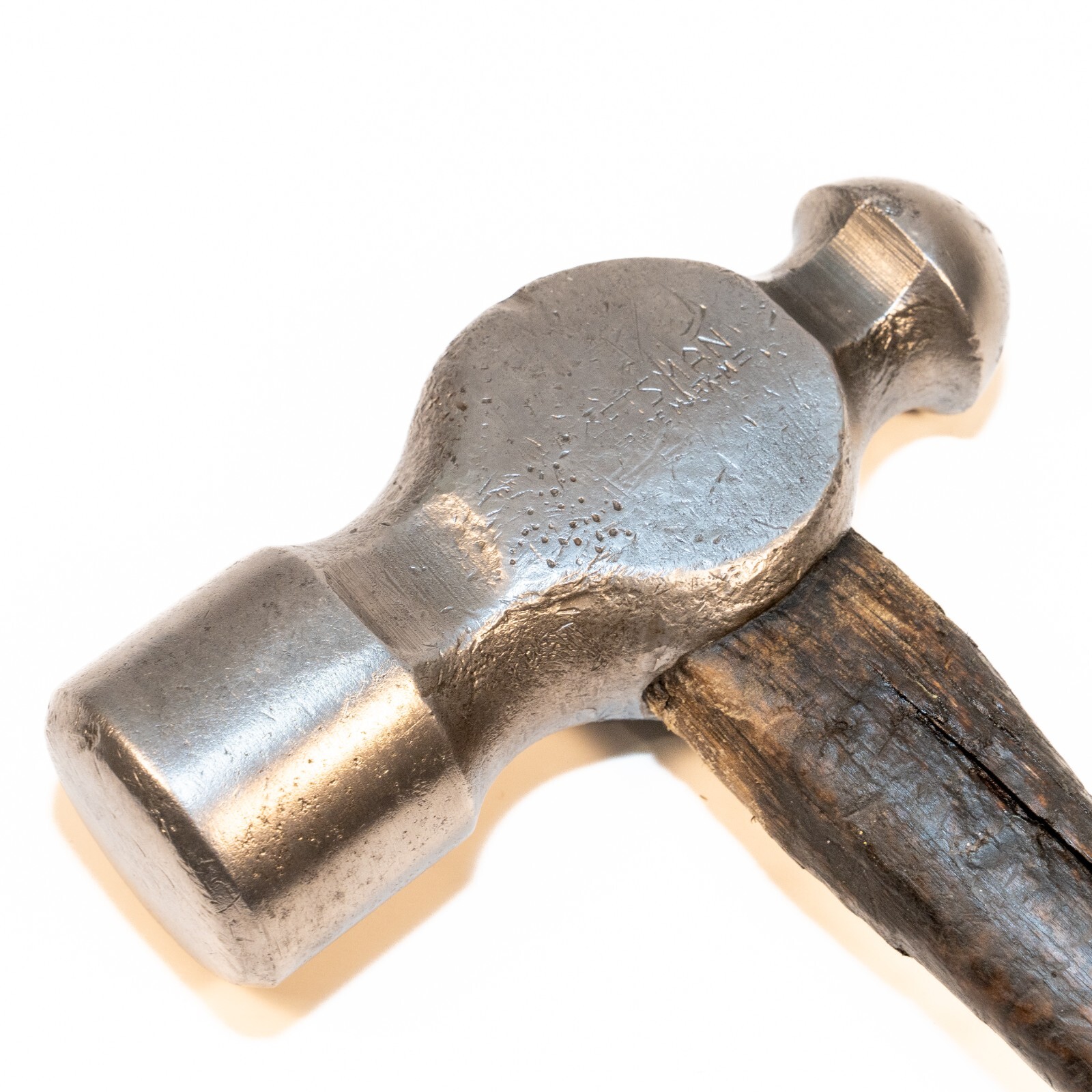 Vintage Craftsman Blacksmithing Ball Peen Hammer Trade Mark M 2 lb 7 oz 14 Inch