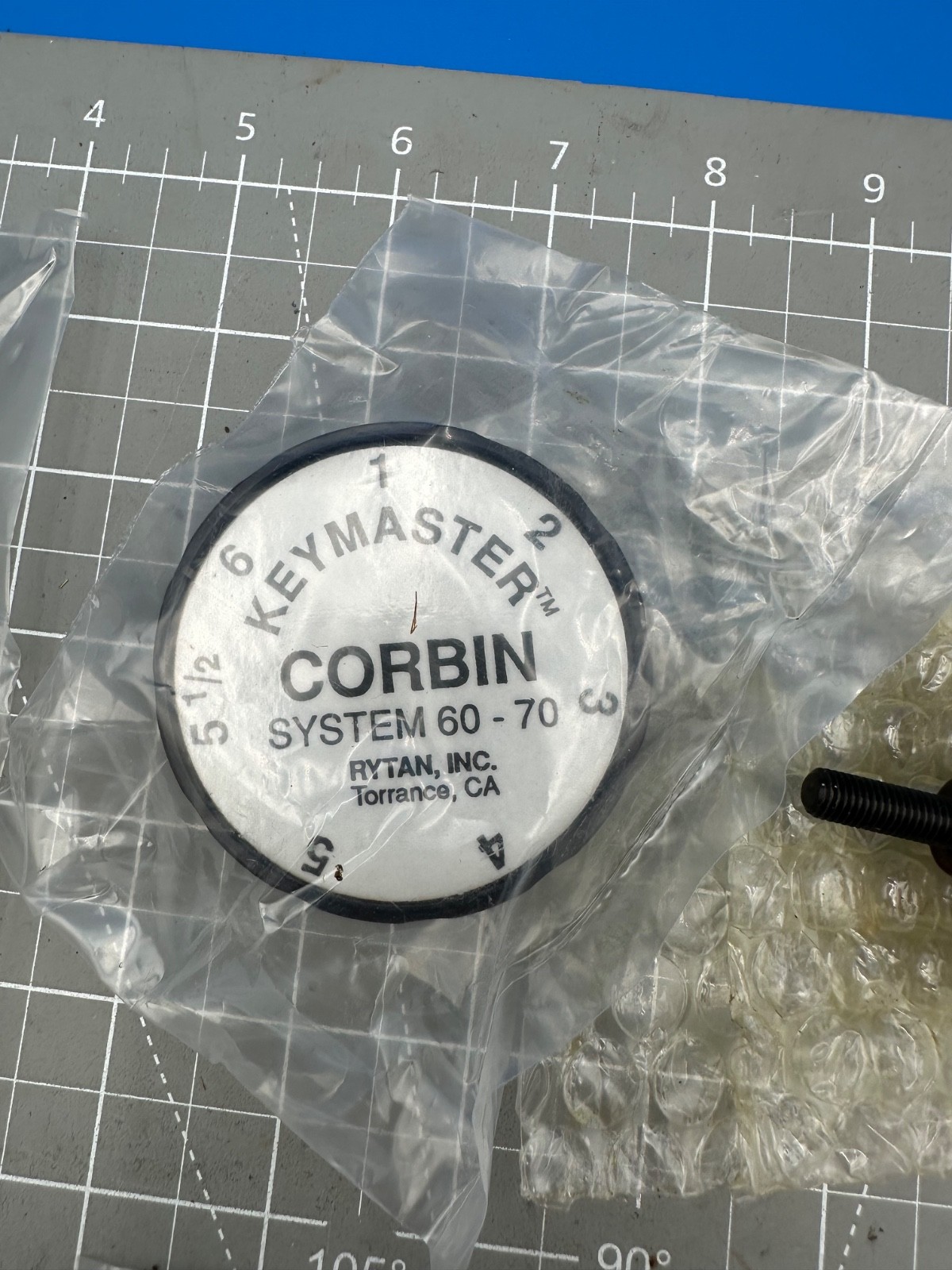 KEYMASTER 806 CORBIN 60/70 CODE KIT FOR RYTAN PUNCH 301C70, 401C70, 501C70 & 702
