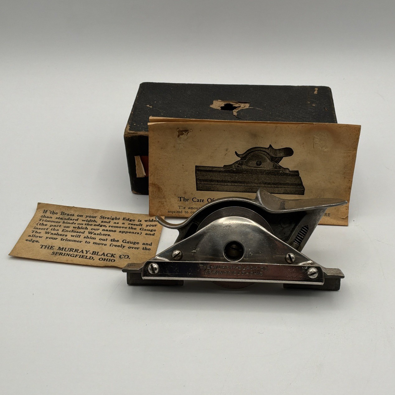 Vintage Murray Black No 22 Wallpaper Trimmer Antique Tool Box Manual Vtg