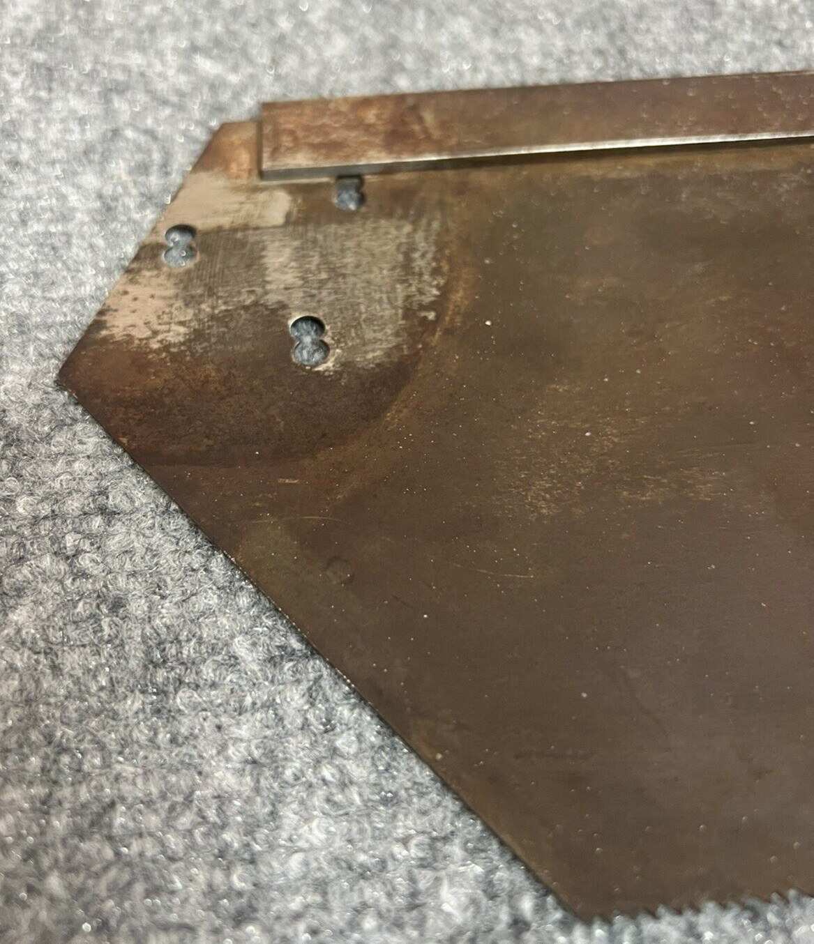 Vintage Unmarked 26″ Mitre / Back Saw – Blade Only No Handle