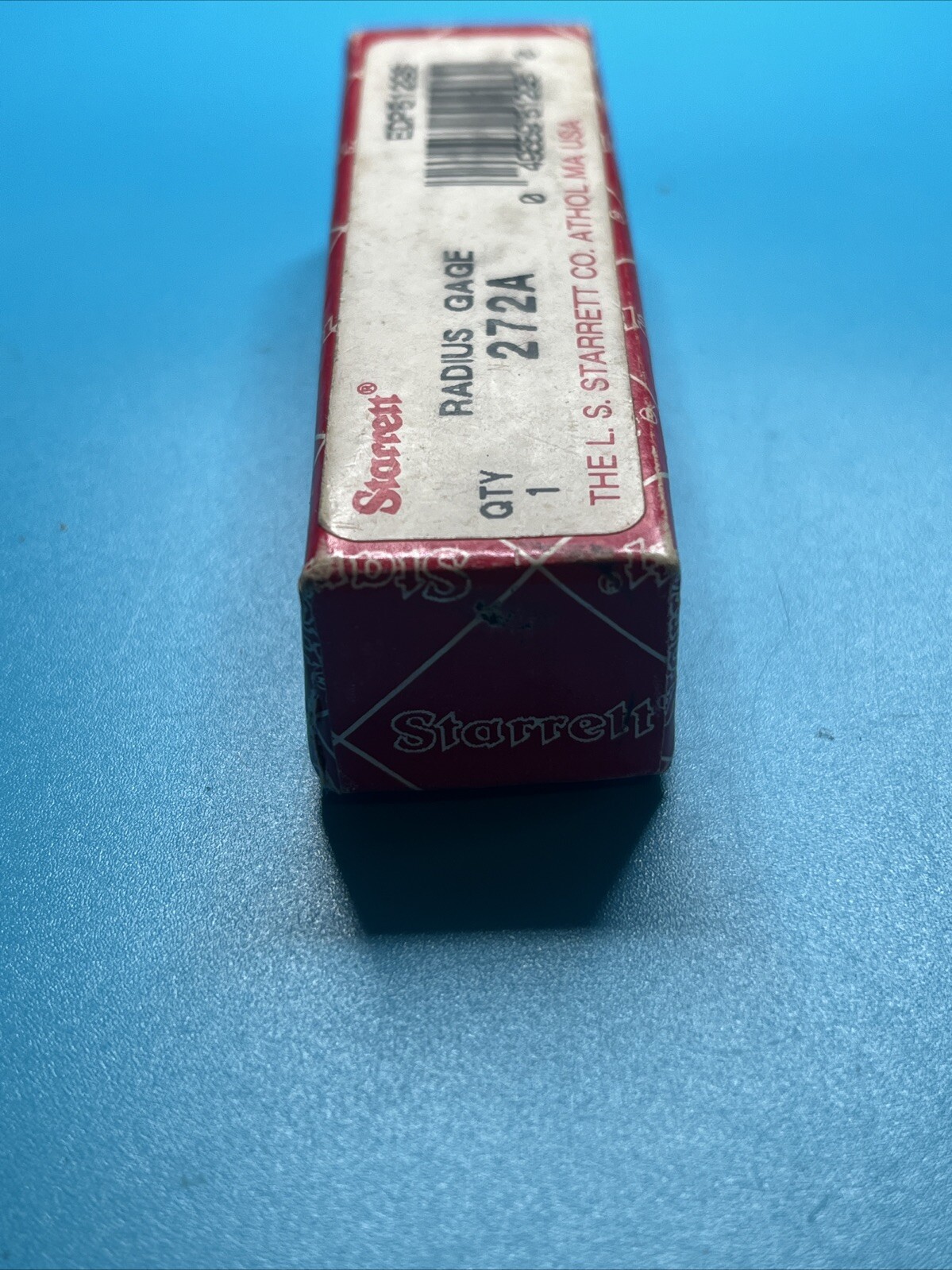 Radius Gage No. 272A – EDP No. 51296 Starrett Unopened in plastic wrap! w/Box