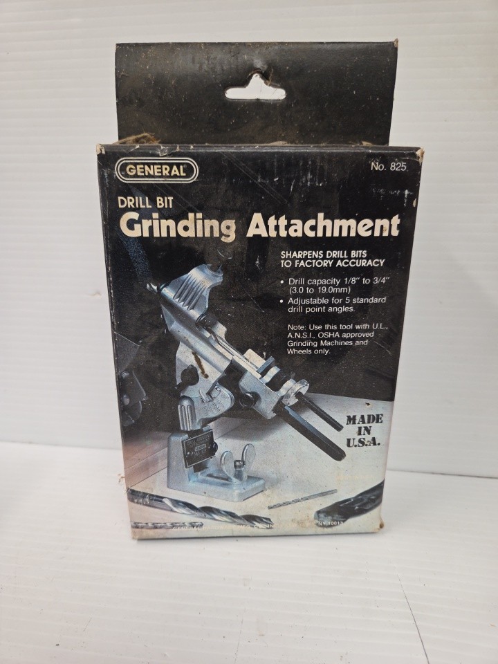 General No. 825 Drill Grinding Attachment Sharpener Work Tools Construction
