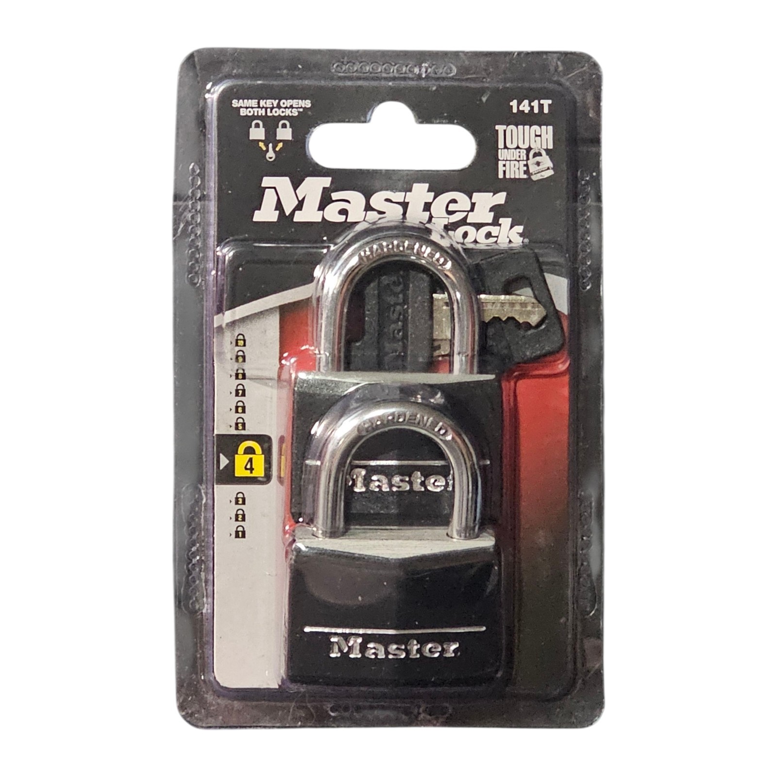 2Pk Masterlock Keyed Alike Padlocks Indoor Outdoor Shed Gate Storage Security