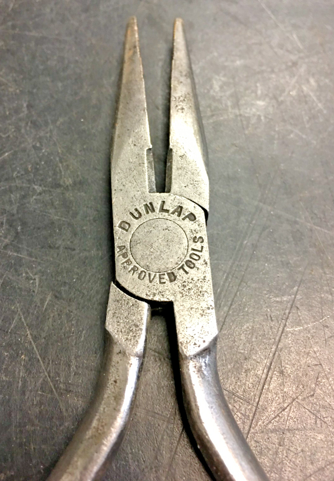 DUNLAP APPROVED TOOL Needle Nosed Pliers Electric, 6″ LONG, USA, VINTAGE
