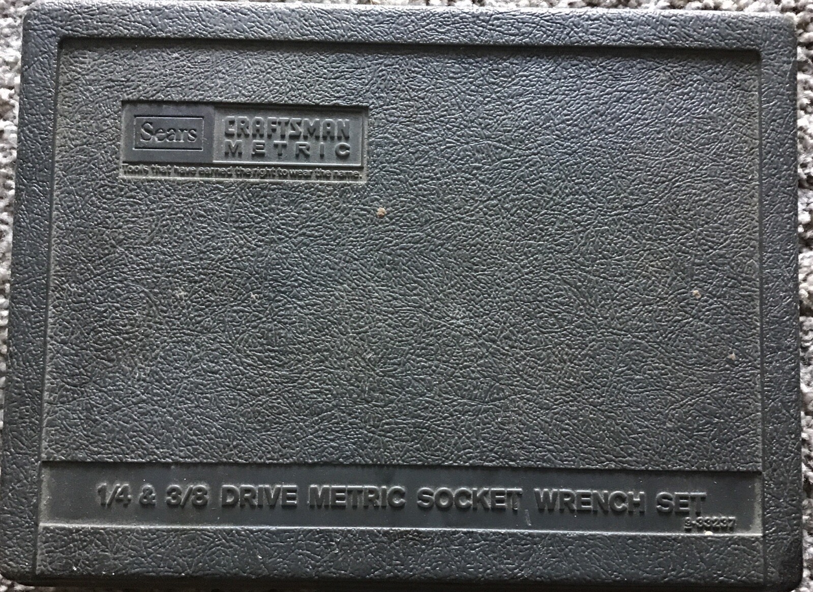 Sears Craftsman Vintage 1/4 & 3/8 drive metric socket wrench set tools