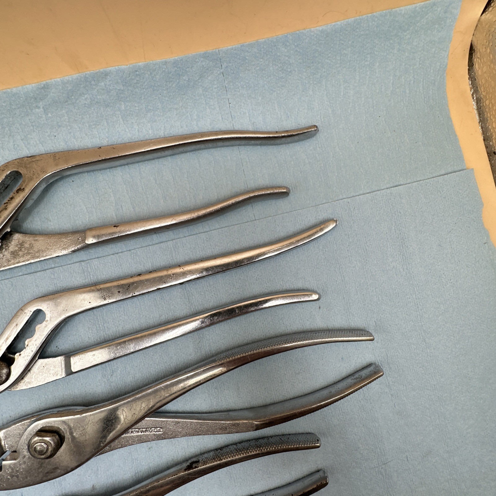 Vintage Diamond Duluth Diamalloy Pliers Collection 6 Pieces USA Chrome