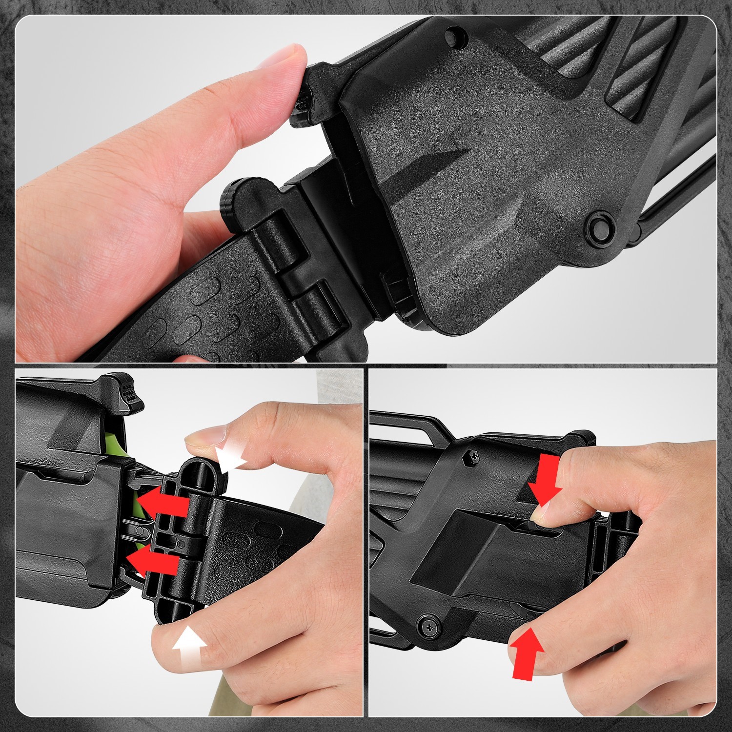 ABS+TPR Handle Carbon Steel Straight Blades Three-sided Grinding Teeth Waist Saw