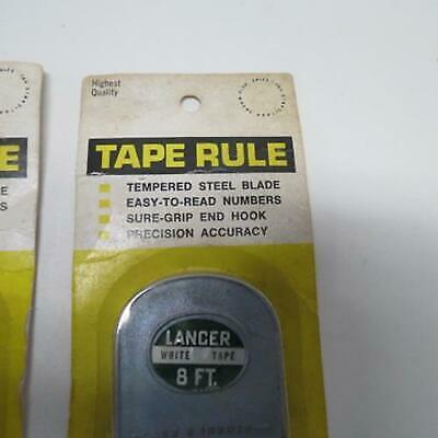 Lancer Steel Tape Ruler 8 Feet VTG Set 2