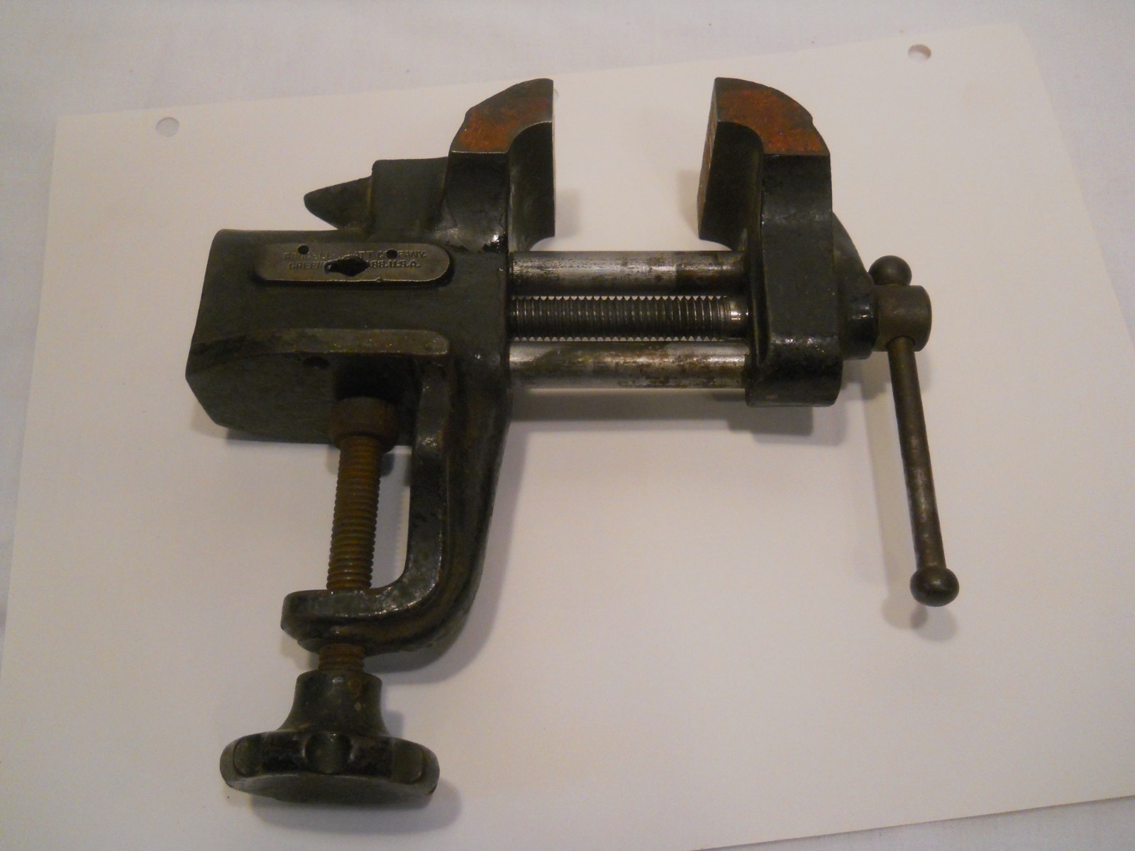 Vintage Antique Goodell Pratt Portable 2 “Jaw Clamp-On Bench Vise Old Tools