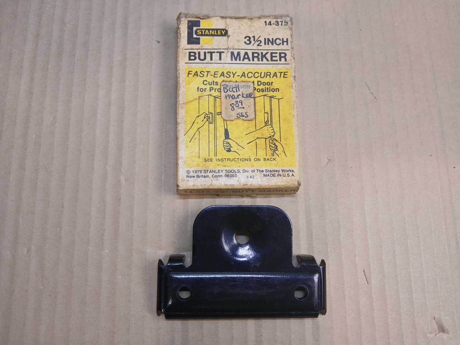 Vintage Stanley Butt Marker No. 14-375 3-1/2” In Original Box USA Preowned