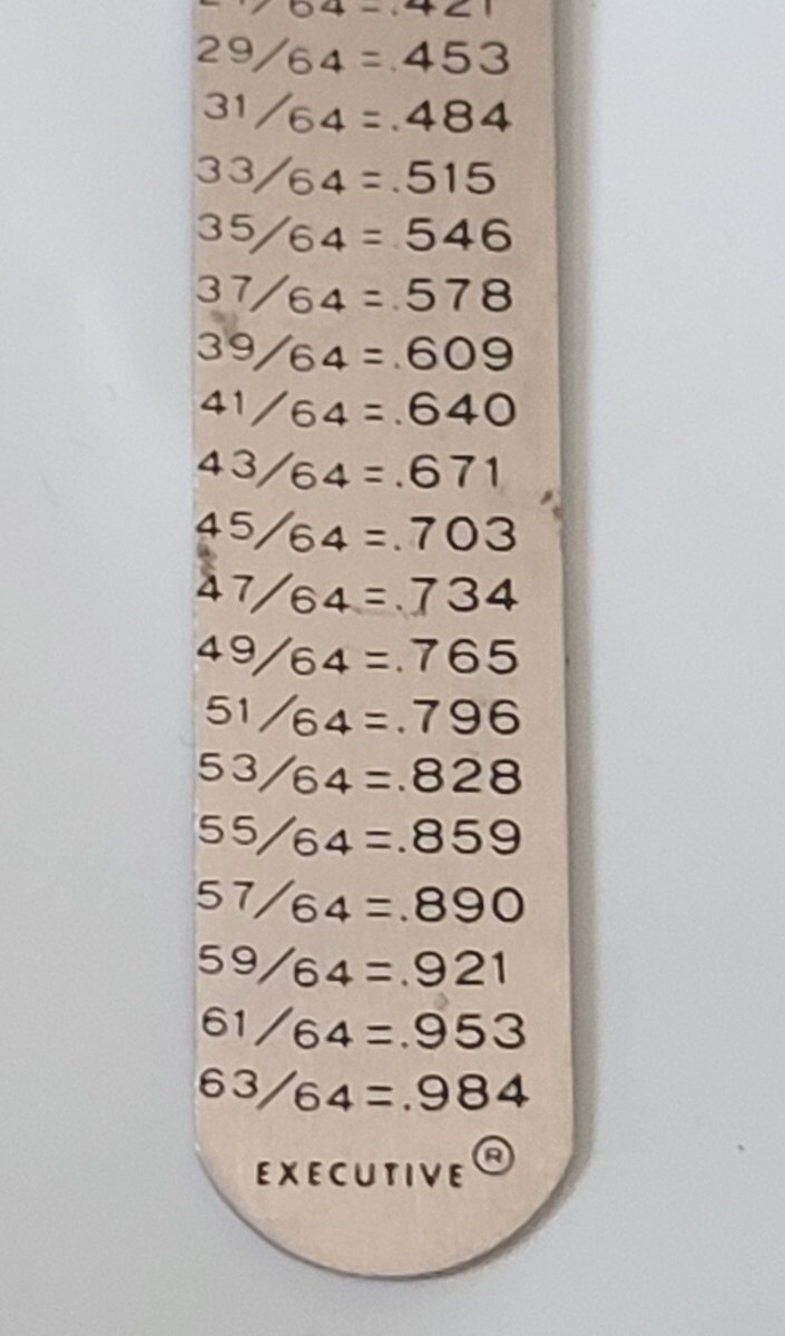 Vintage 6″ Metal Pocket Ruler ,John Crane Dependable Seals