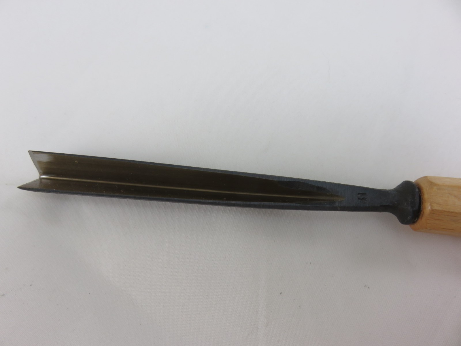 Stubai 41 Sweep Straight V-Parting Wood Carving Tool Chisel 12mm Austria UNUSED