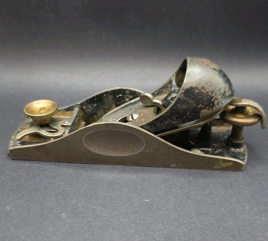 Vtg Stanley Adjustable Block Plane 6 1/4″ Long