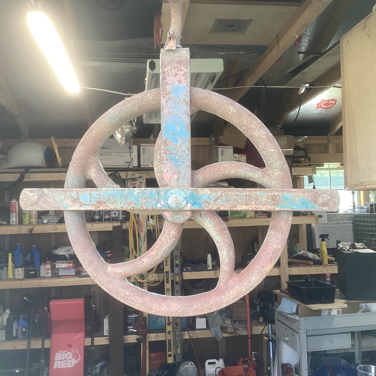 Vintage Eastern Tackle Scaffolding Mason Wheel T-350, 12″