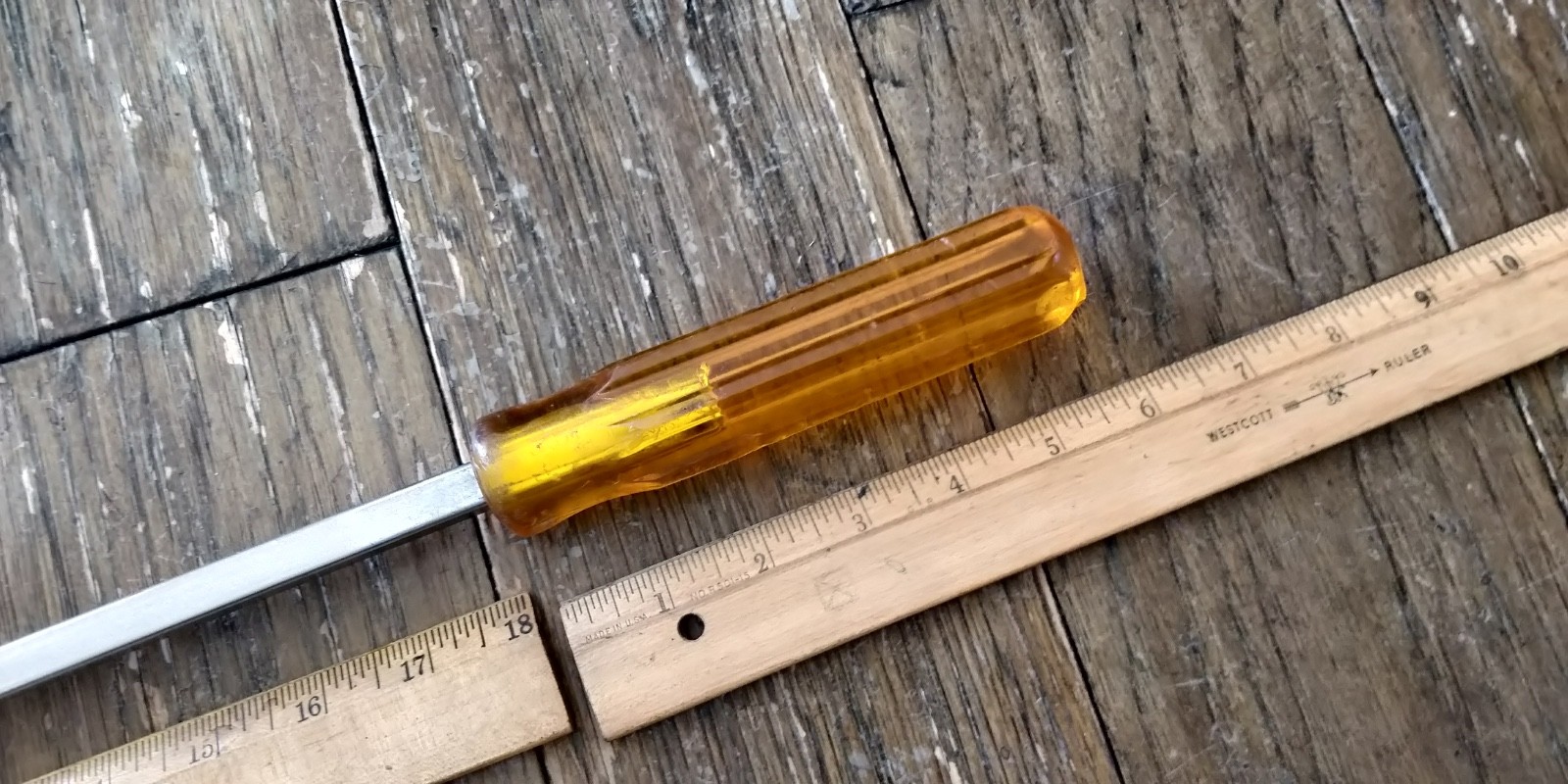 Vtg USA🇺🇸 Xcelite 7/16” x18” Shank Slotted Screwdriver Jumbo Rare Model S71618
