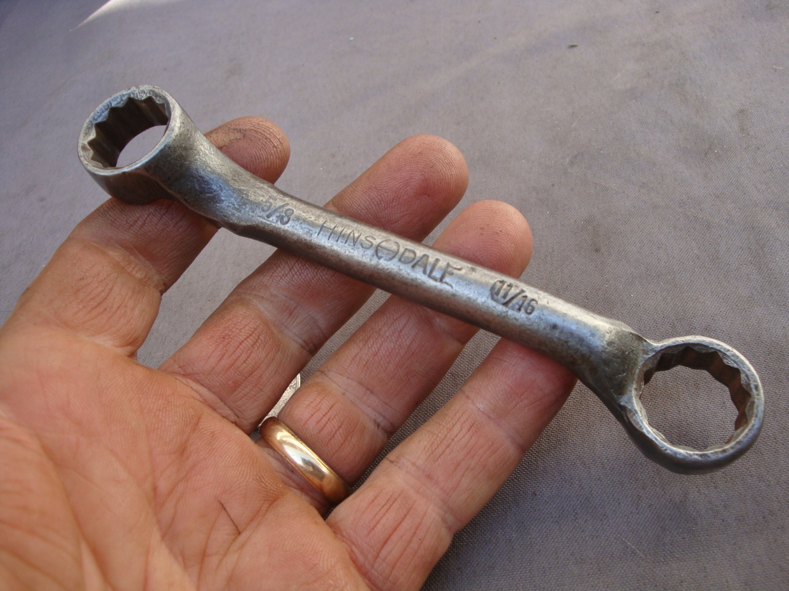 Hinsdale 5/8″ X 11/16″ 12 Pt Short Offset Box Wrench X Chrome Vanadium Steel 30