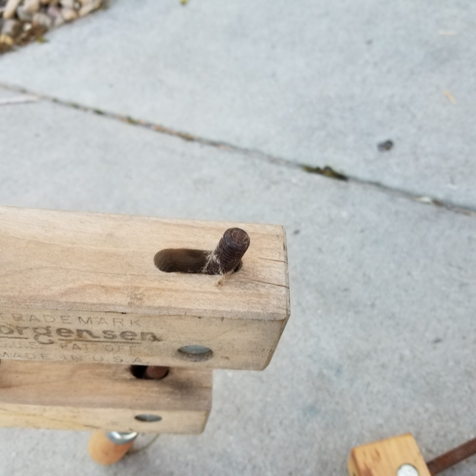 Set of 2x Jorgensen 8″ & 10″ Adjustable Clamp Co. Wood USA