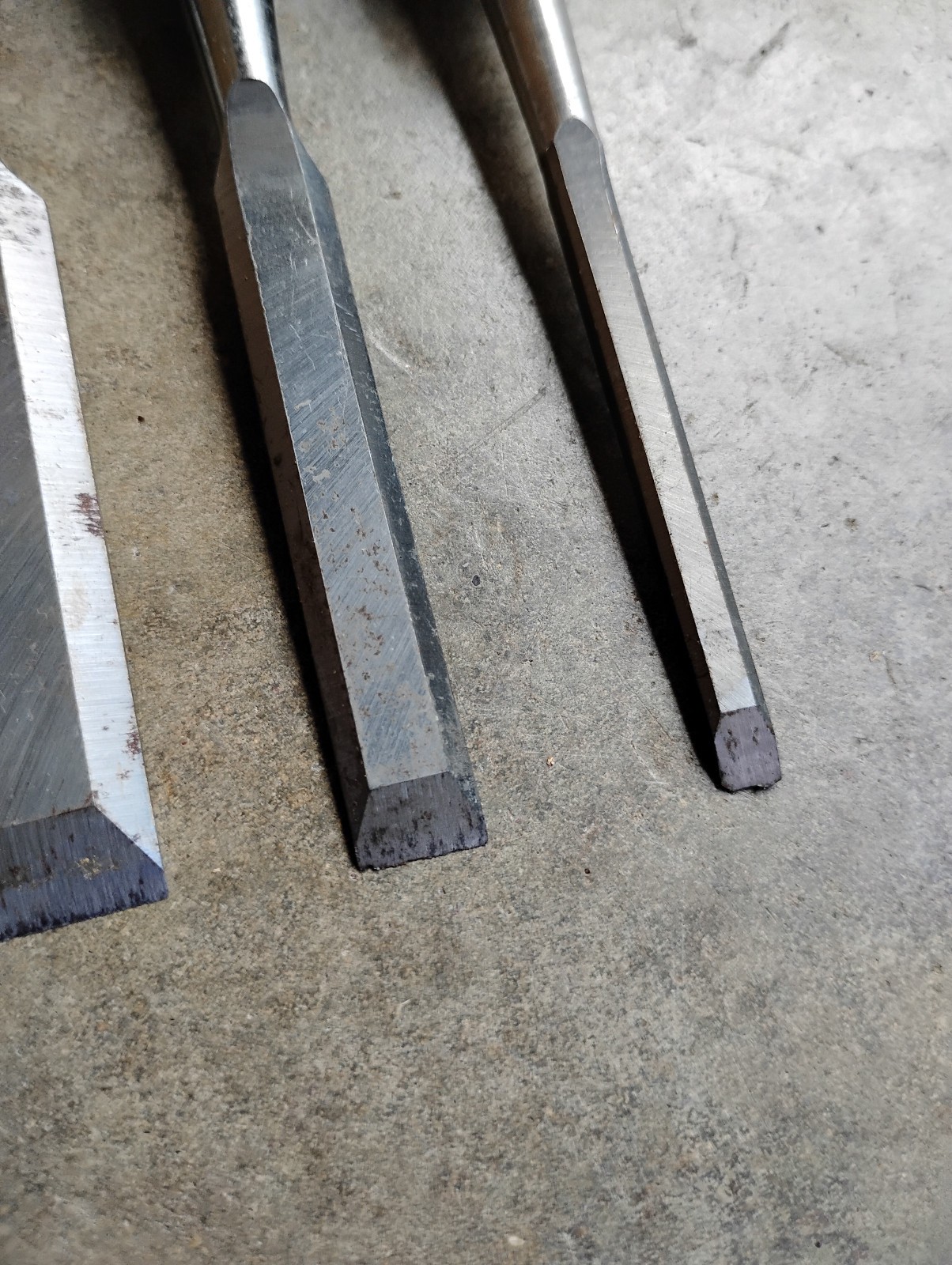 Vintage Set Of 4 Buck Bros Chisels 1″, 3/4″ 1/2″ & 1/4″Made In USA